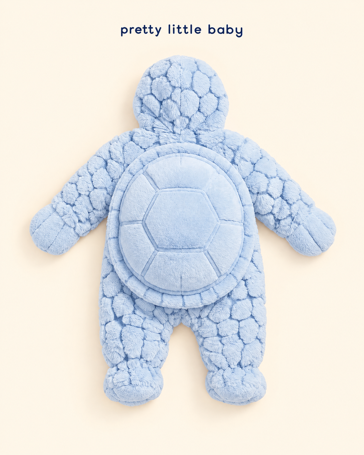 Baby turtle costume romper, footed winter snowsuit
