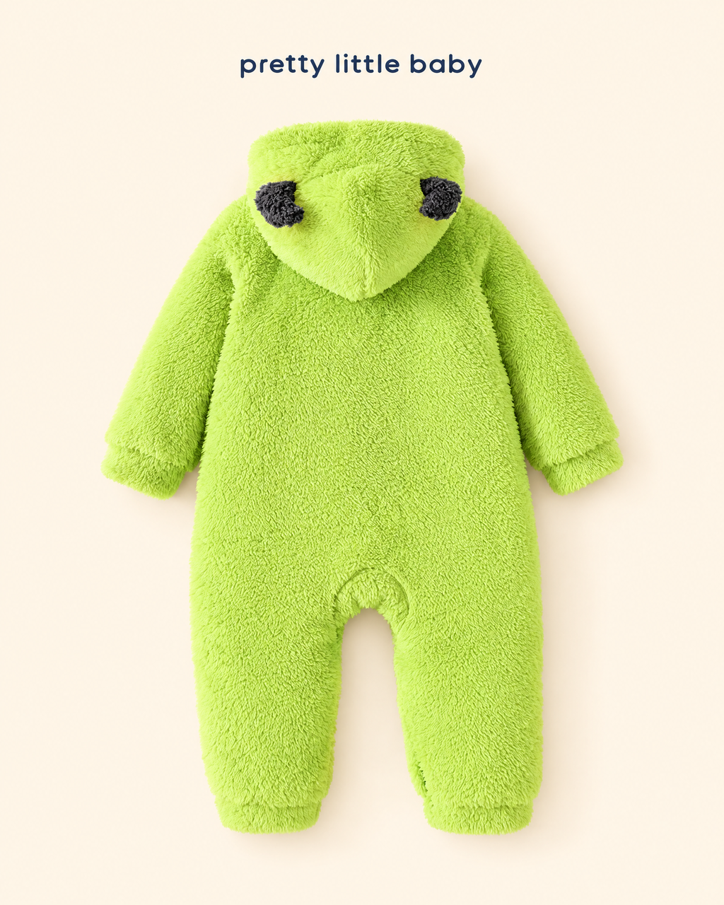 Little Monster plush romper – back with hood horns