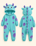 Fleece Jumsuit - Front and Back Product Shot